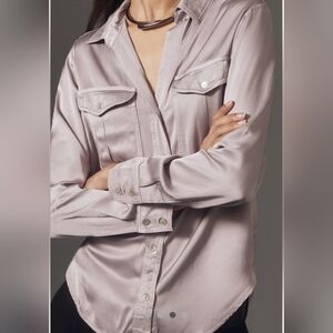 Cloth and Stone - Light Purple Button-Up Shirt